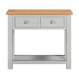 Lundy Console Table - 2 Drawer - Grey Painted