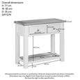 Lundy Console Table - 2 Drawer - White Painted
