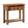 Original Console Table - 2 Drawer - Rustic Oak