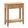 Cotswold Console Table - 2 Drawer - Oak