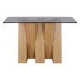 Newton Console Table - Smoked Glass and Oak