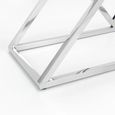 Biarritz Glass and Chrome Console Table - 120cm