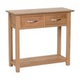 Nimbus Console Table - 2 Drawer - Oak