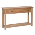 Nimbus Console Table - 3 Drawer - Oak