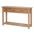 Nimbus Console Table - 3 Drawer - Oak