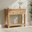 Appleby Console Table - 2 Drawer - Small - Oak