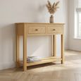 Arlington Console Table - 2 Drawer - Oak