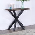 Nevada Console Table - Parquet Top Wood