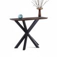 Nevada Console Table - Curved Top Wood