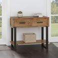 Pembroke Console Table - 2 Drawer - Rustic Pine
