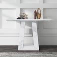 Milan White Marble Console Table