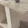 Milan Travertine Beige Engineered Marble Console Table