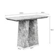 Milan Grey Marble Console Table