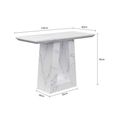 Milan White Marble Console Table