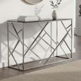 Cortez Console Table  Smoked Glass