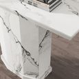 Naples Console Table - White Marble