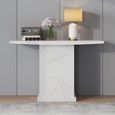 Turin Console Table - White Marble