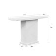 Turin Console Table - White Marble