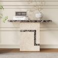 Venice Console Table - Cream Marble