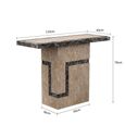 Venice Console Table - Cream Marble