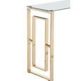 Clearance - Allure Console Table - Glass - Gold Base - FSS16606