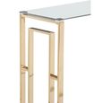 Clearance - Allure Console Table - Glass - Gold Base - FSS16606