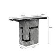 Venice Console Table - Armani Grey Engineered Marble