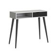Oslo Console Table - 1 Drawer - White and Black