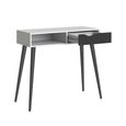 Oslo Console Table - 1 Drawer - White and Black