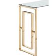 Clearance - Allure Console Table - Glass - Gold Base - FSS16549