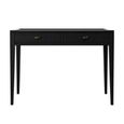 Elmhurst Console Table - 1 Door 2 Drawer - Black and Glass