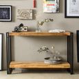 Cosmo Console Table - Industrial Style - Wooden and Metal