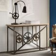 Evoke Console Table - Industrial Style - Wooden and Metal