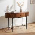 Panama Acacia Wood Console Table - 1 Drawer