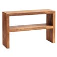 Dakota Console Table - with Shelf - Light Mango Wood