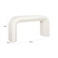 Bloomstone White Lime Plaster Console Table
