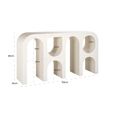 Bloomstone White Lime Plaster Large Console Table