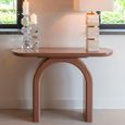 Kourtney Console Table - Oval - Mocha Mousse