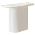 Blake Curved Console Table - Half Moon - Coconut Milk