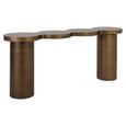 Bubba Console Table - Abstract - Brushed Gold - Metal