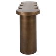 Bubba Console Table - Abstract - Brushed Gold - Metal