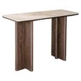 Colson Curved Console Table - Brown - Ceramic