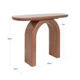 Kourtney Console Table - Oval - Mocha Mousse