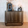 Volante Glass and Gold Console Table