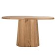 Riva Oak Abstaract Console Table