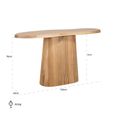 Riva Oak Abstaract Console Table