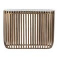 Volante Glass and Gold Console Table