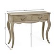 Camille Console Table - 2 Drawer - French Style - Natural - Limed Oak