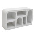 Geo White Console Table - Geometric Design