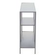 Acero Metal Console Table - Grey